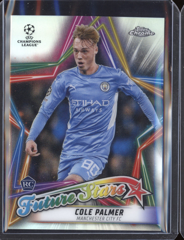 Cole Palmer 2021/22 Topps Chrome UEFA Champions League Future Stars  RC