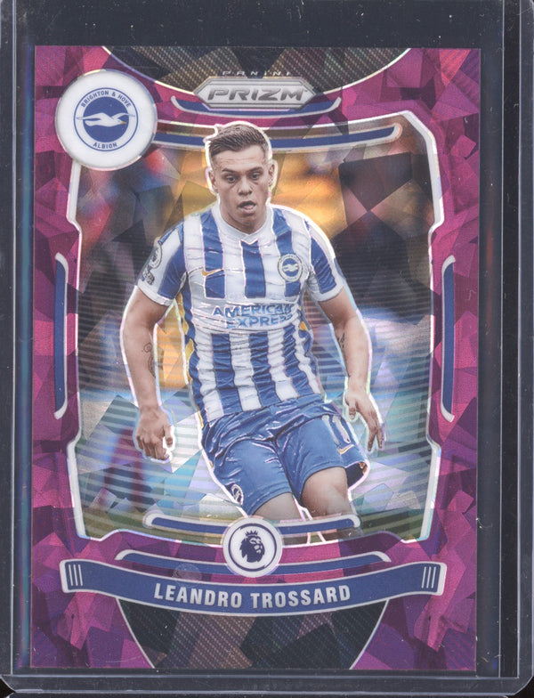 Leandro Trossard 2021-22 Panini Prizm PL 187 Purple Ice 01/49