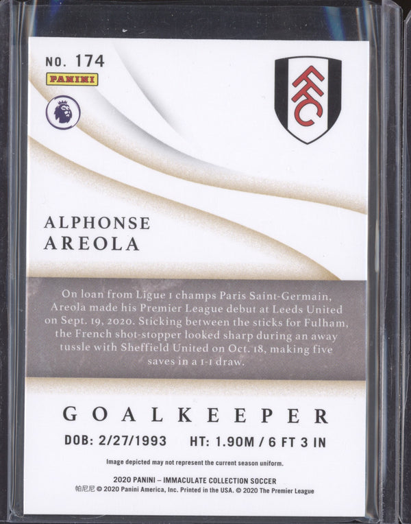 Alphonse Areola 2020 Panini Immaculate Soccer 174 Sapphire 25/25