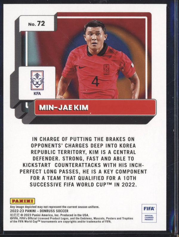 Min-Jae Kim 2022-23 Panini Donruss Soccer 72 Silver RC