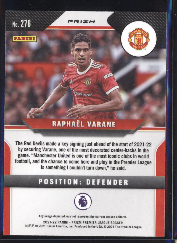 Raphael Varane 2021-22 Panini Prizm Premier League Multicolor