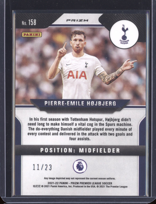 Pierre-Emile Hojbjerg 2021-22 Panini Prizm EPL 158 Cracked Ice 11/23