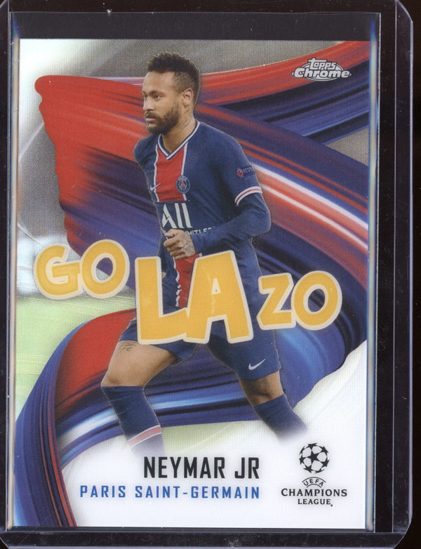 Neymar 2021 Topps Chrome Champions League Golazo