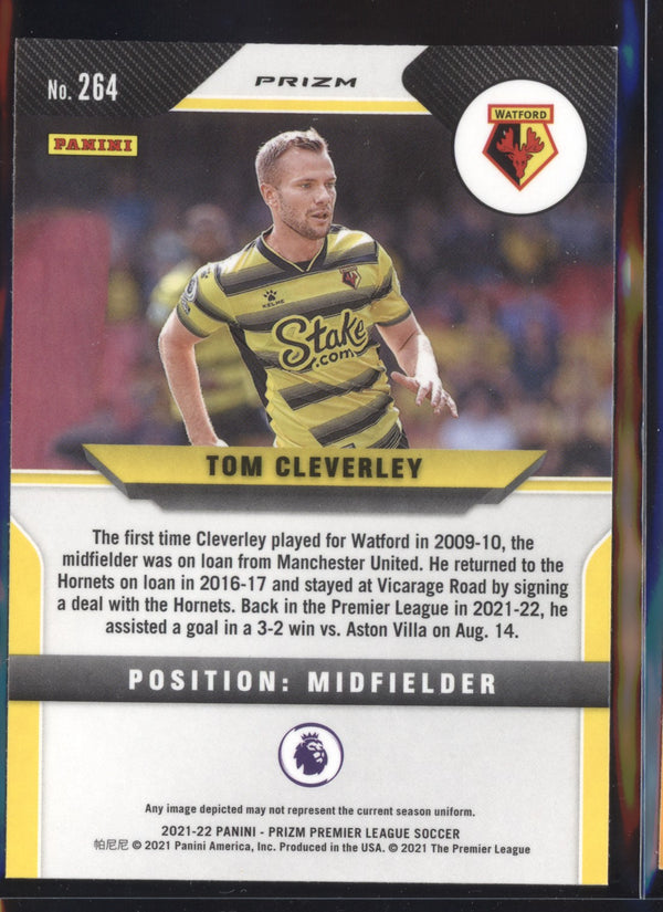 Tom Cleverley 2021-22 Panini Prizm Premier League Hyper