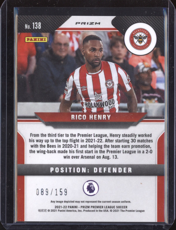 Rico Henry 2021/22 Panini Prizm Red Mojo RC 89/159