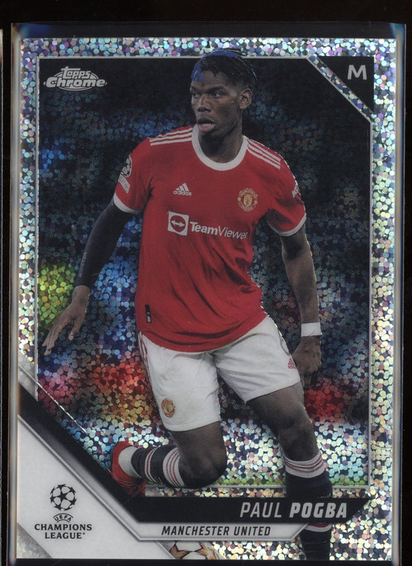 Paul Pogba 2021/22 Topps Chrome UEFA Champions League Speckle