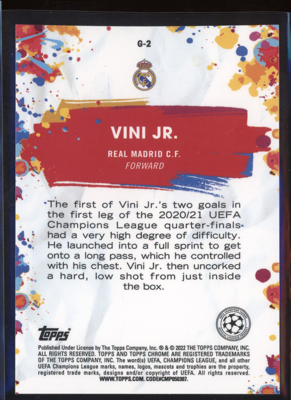 Vini Jr 2021/22 Topps Chrome UCL Golazo