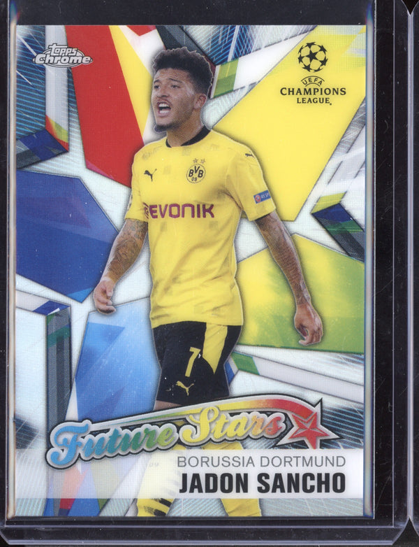 Jadon Sancho 2021 Topps Chrome Champions League Future Stars