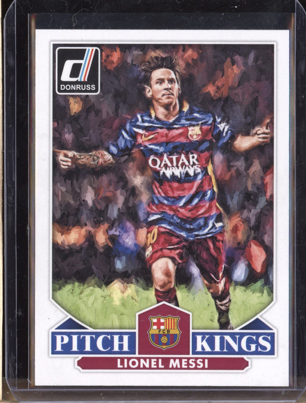 Lionel Messi 2015-16 Panini Donruss Soccer 17 Pitch Kings