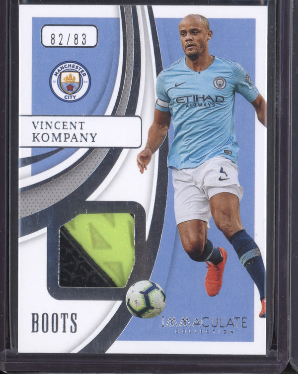 Vincent Kompany 2020-21 Panini Immaculate Boot Memorabilia Premier League 82/83