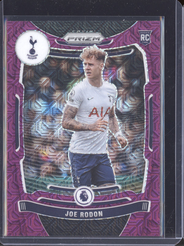 Joe Rodon 2021-22 Panini Prizm EPL 155 Purple Mojo RC