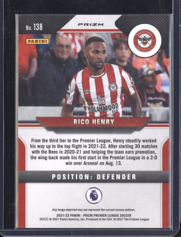 Rico Henry 2021-22 Panini Prizm Premier League Hyper Prizm