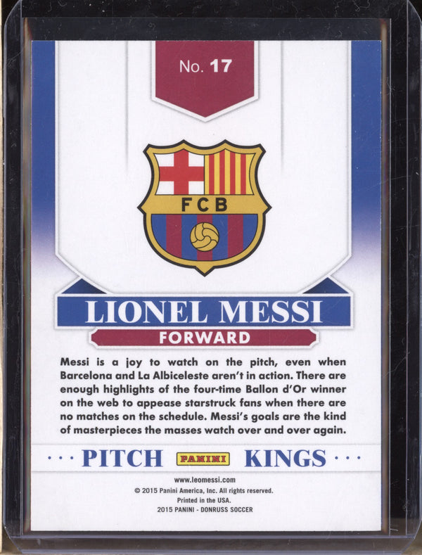 Lionel Messi 2015-16 Panini Donruss Soccer 17 Pitch Kings