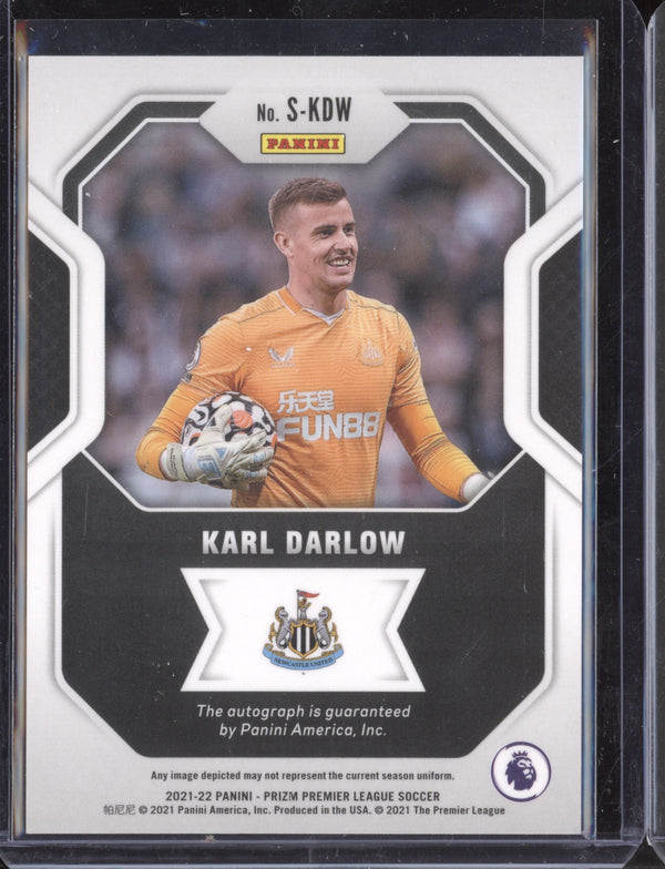 Karl Darlow 2021-22 Panini Prizm Premier League S-KDW Signatures