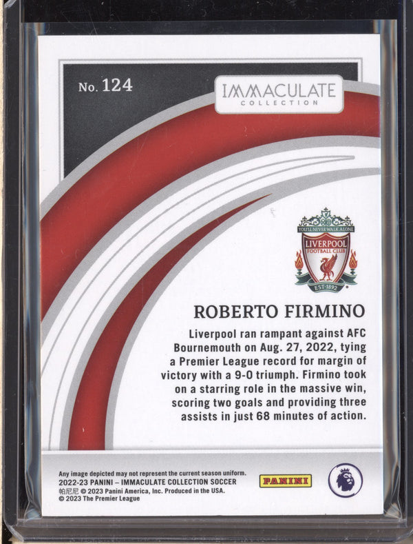 Roberto Firmino 2022-23 Panini Immaculate Soccer 124 17/75