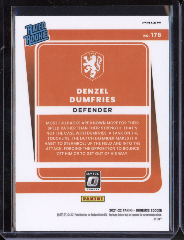 Denzel Dumfries 2021 Panini Donruss Soccer Holo