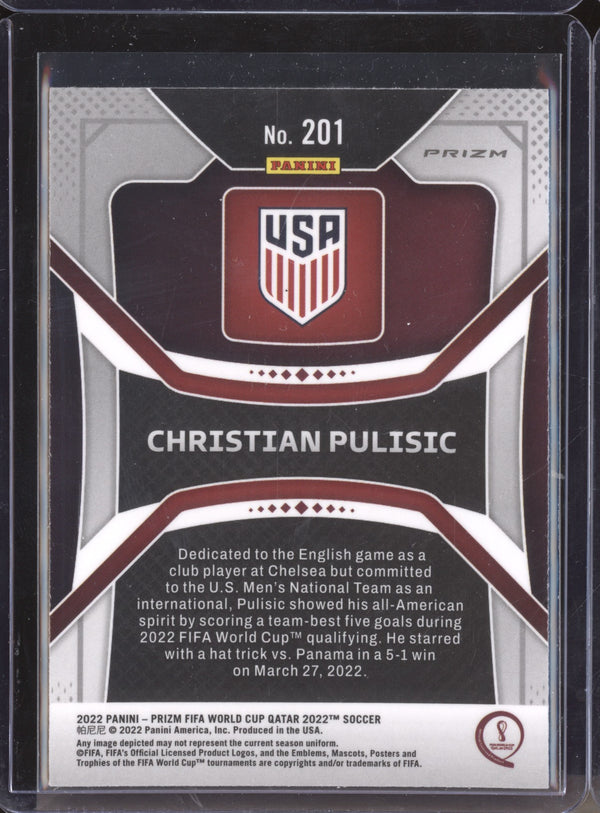 Christian Pulisic 2022 Panini Prizm World Cup 201 Ice