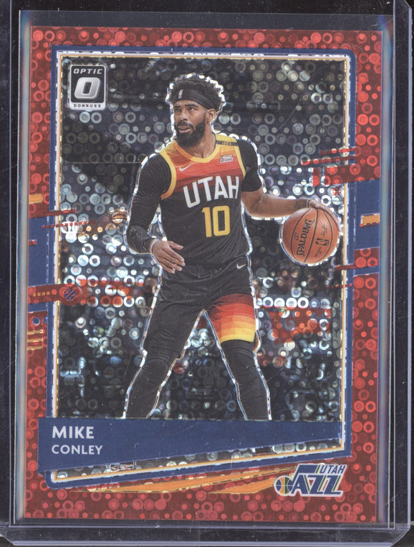 Mike Conley 2020-21 Panini Donruss Optic 123 Fast Break Red 18/85