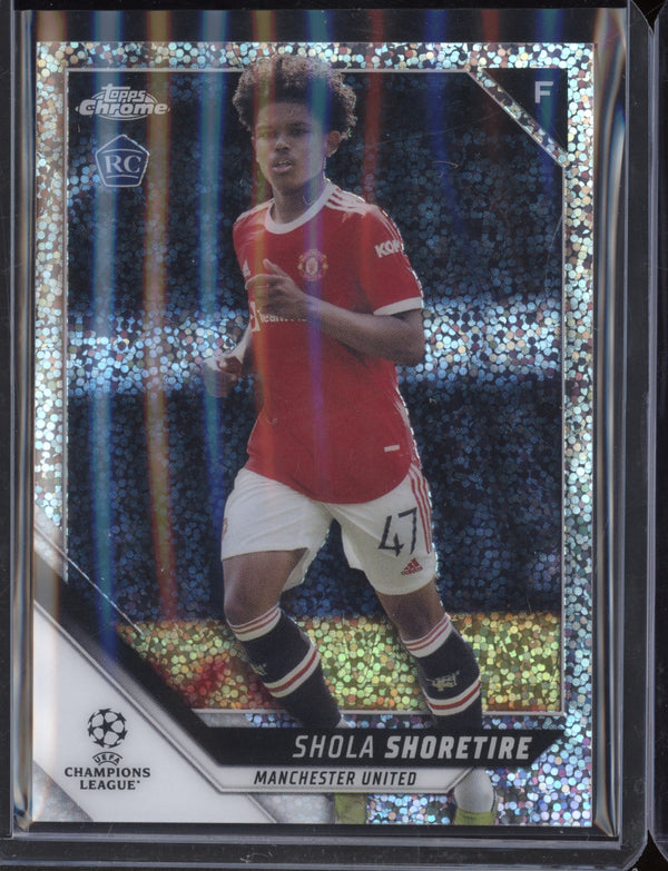 Shola Shoretire 2021/22 Topps Chrome UEFA Champions League Speckle RC