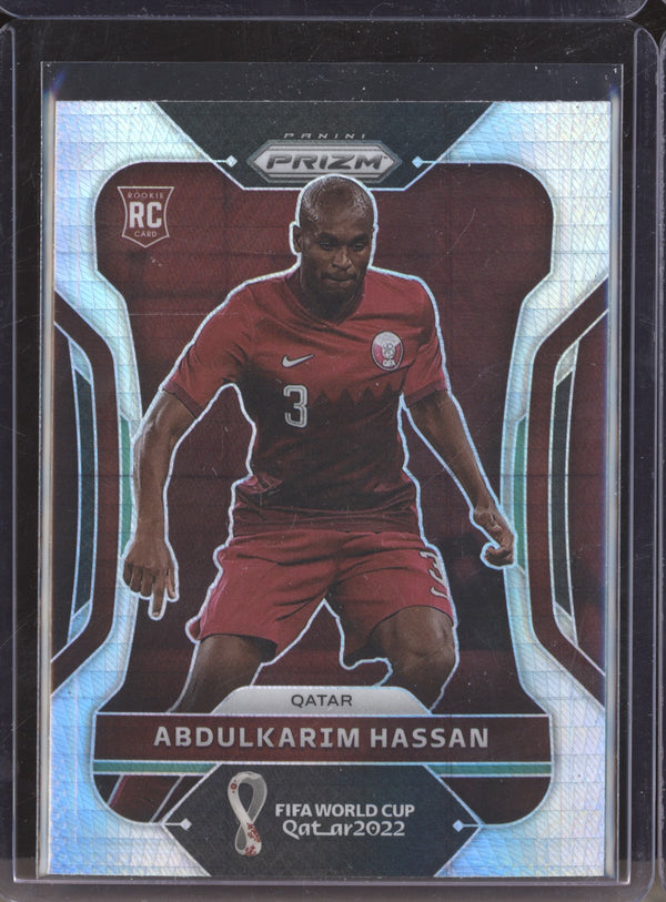 Abdulkarim Hassan 2022 Panini Prizm World Cup 184 Hyper RC