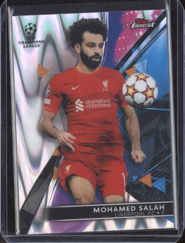 Mohamed Salah 2021-22 Topps Finest UCL 24 Raywave Refactor 198/199