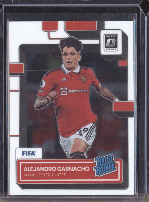 Alejandro Garnacho 2022-23 Panini Donruss Soccer 199 Optic Rated Rookie RC