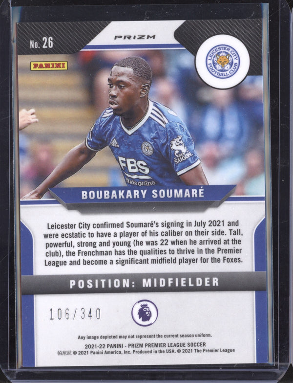 Boubakary Soumare 2021/22 Panini Prizm Blue RC 106/340