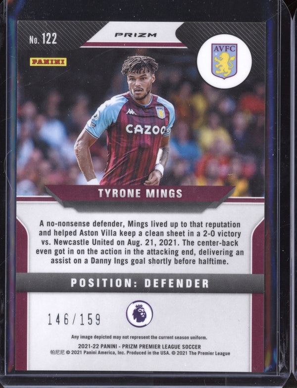 Tyrone Mings 2021-22 Panini Prizm Premier League Red Mojo 146/159