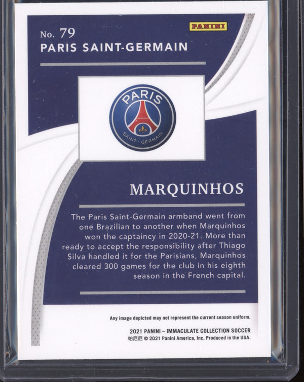 Marquinhos 2020-21 Panini Immaculate Sapphire  23/25