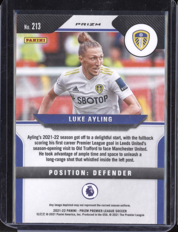 Luke Ayling 2021-22 Panini Prizm Premier League  Hyper Prizm