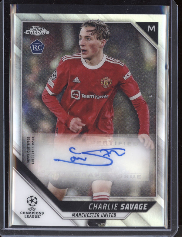 Charlie Savage 2021/22 Topps Chrome UEFA Champions League Auto RC