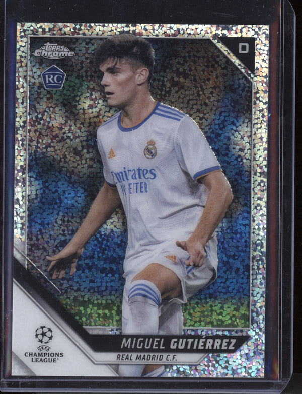 Miguel Gutierrez 2021/22 Topps Chrome UEFA Champions League Speckle RC