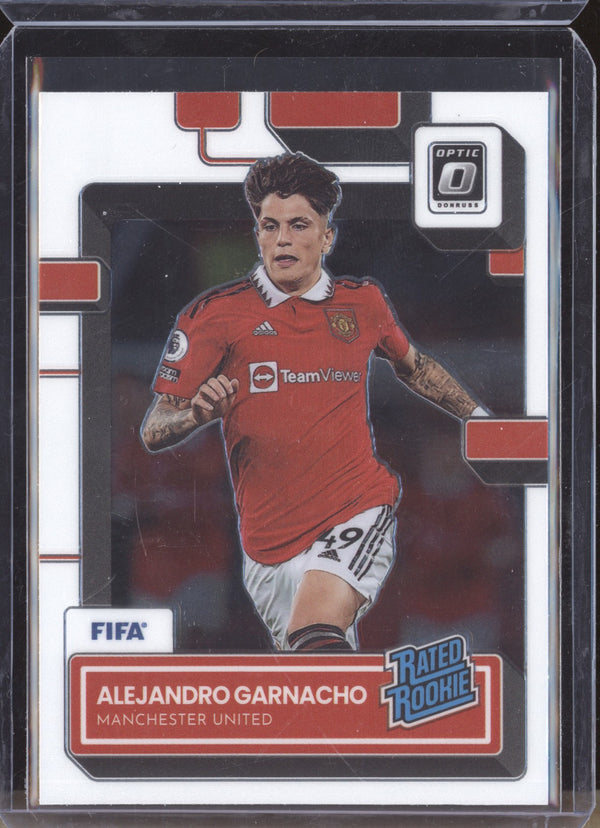 Alejandro Garnacho 2022-23 Panini Donruss Soccer 199 Optic Rated Rookie RC