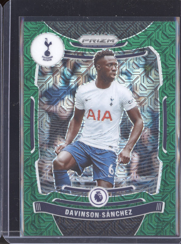 Davinson Sanchez 2021-22 Panini Prizm EPL 156 Green Mojo