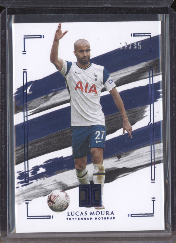 Lucas Moura 2020-21 Panini Immaculate Soccer 78 Blue 12/35