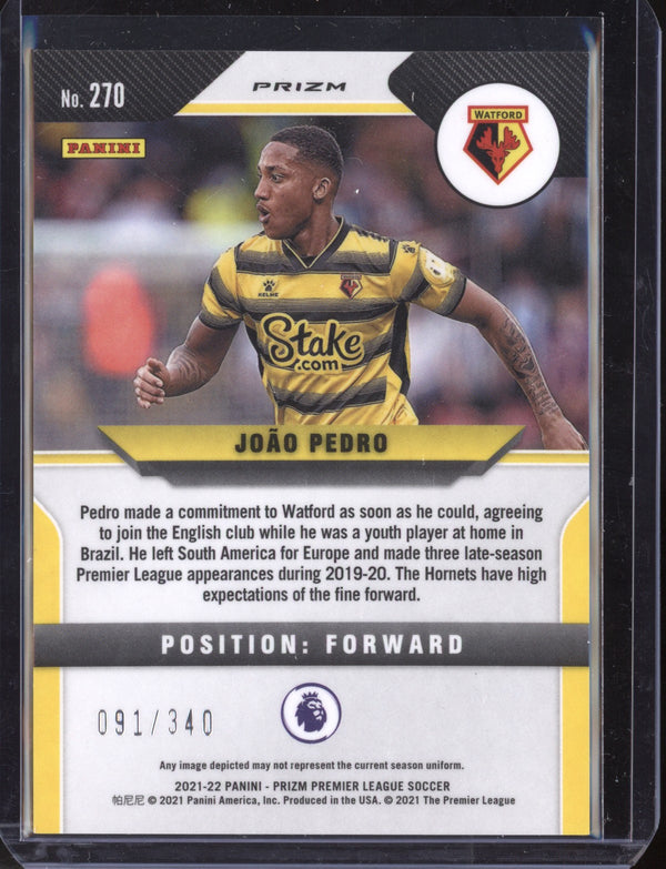 Joao Pedro 2021/22 Panini Prizm Blue RC 91/340