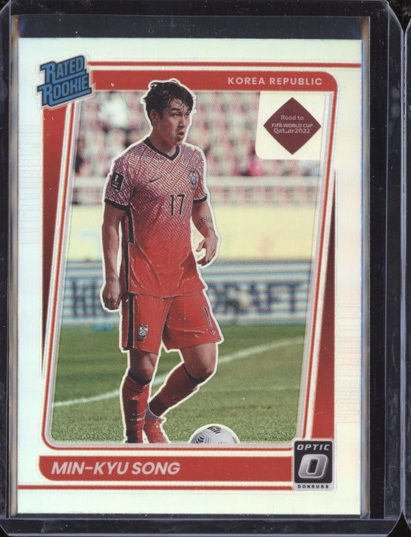 Min-Kyu Song 2021-22 Panini Donruss Road to Qatar 189 Holo RC