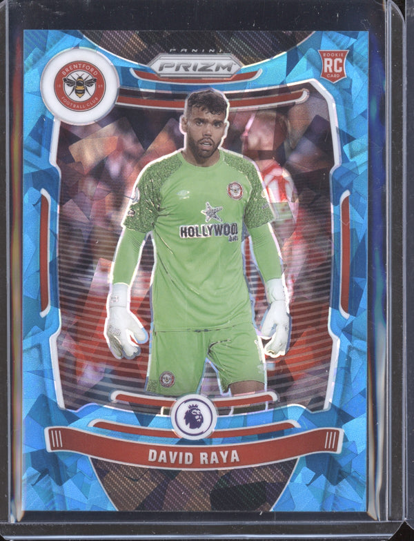 David Raya 2021-22 Panini Prizm PL 136 Blue Ice RC 03/75