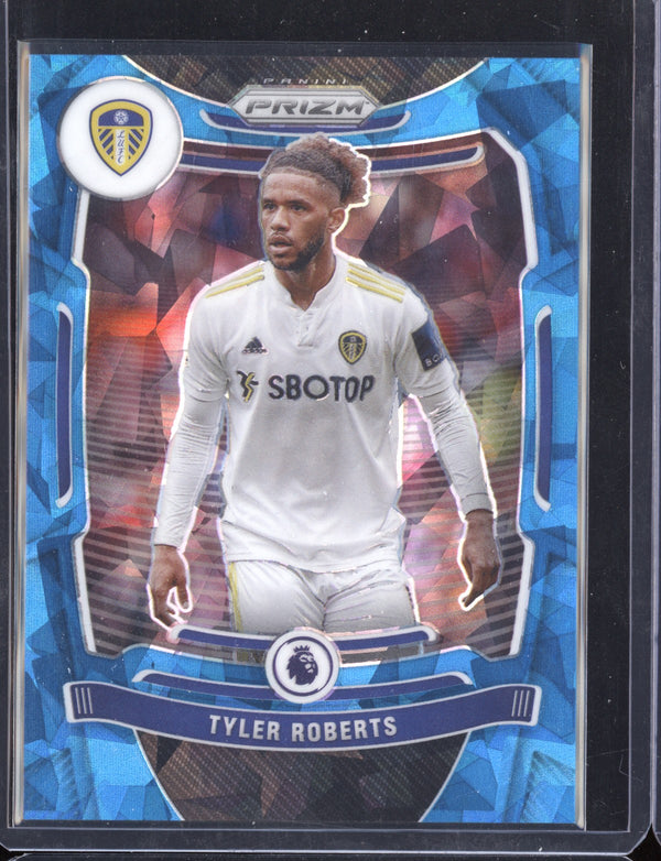 Tyler Roberts 2021-22 Panini Prizm Premier League Blue Cracked Ice Prizm 18/75