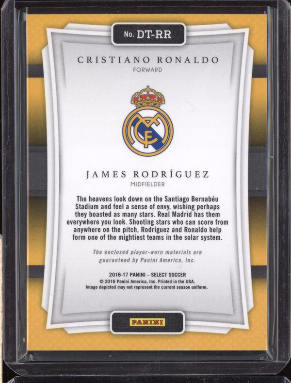 Cristiano Ronaldo James Rodriguez 2016 Panini Select Soccer Double-Team Jersey