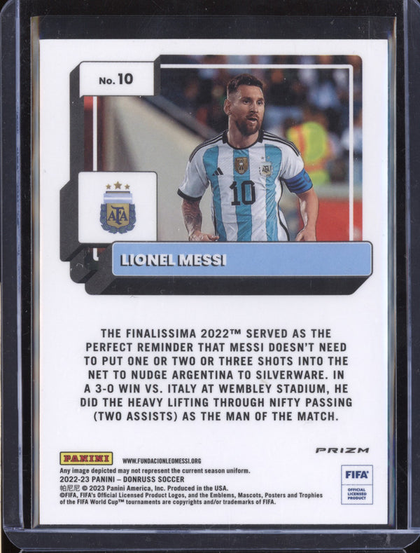 Lionel Messi 2022-23 Panini Donruss Soccer 1 Holo