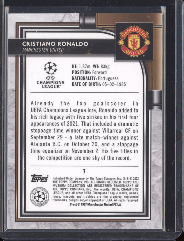 Cristiano Ronaldo 2021-22 Topps Museum Collection UCL 7