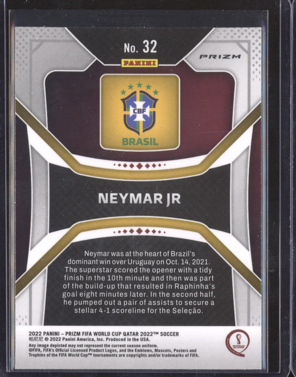 Neymar Jr 2022 Panini Prizm World Cup 32 Silver