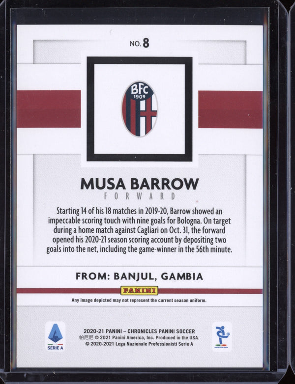 Musa Barrow 2020/21 Panini Chronicles Elite Serie A Cracked Ice RC 17/23