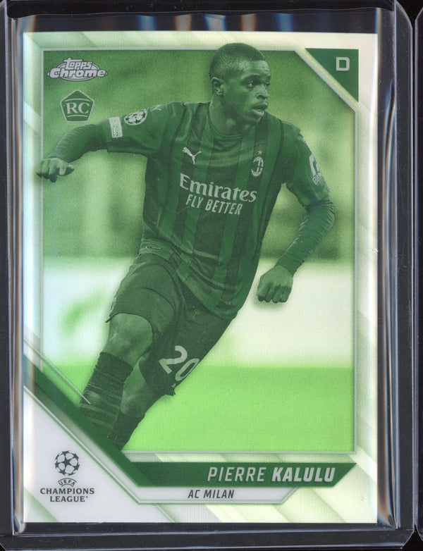 Pierre Kalulu 2021/22 Topps Chrome UEFA Champions League Night Vision RC 159/225