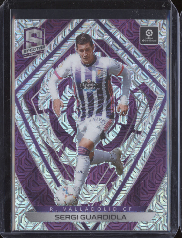 Sergi Guardiola 2020-21 Panini Chronicles Soccer 17 Spectra Purple Mojo