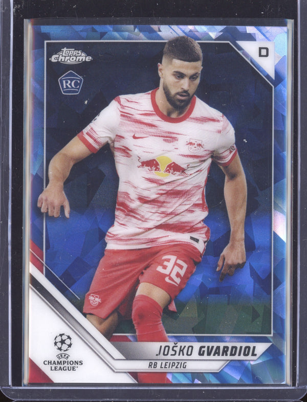 Josko Gvardiol 2021-22 Topps Chrome Sapphire UEFA CL RC