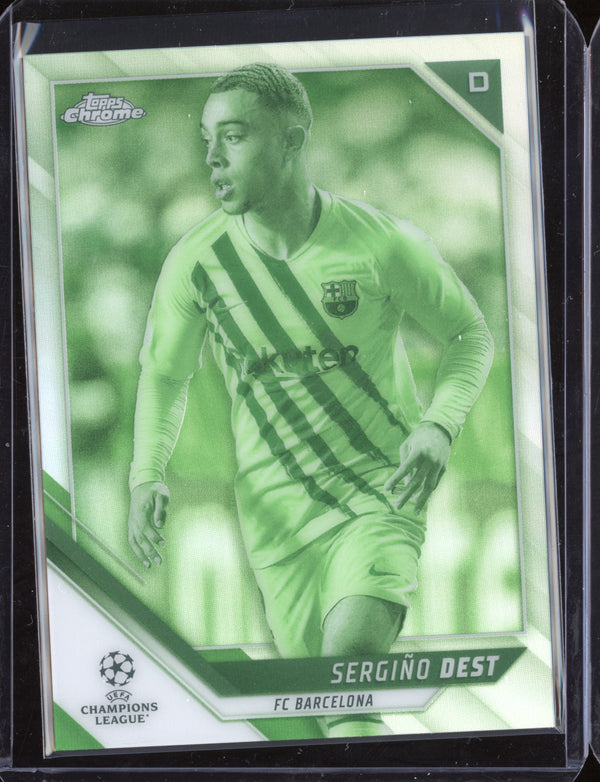 Sergino Dest 2021/22 Topps Chrome UEFA CL Night Vision 79/225