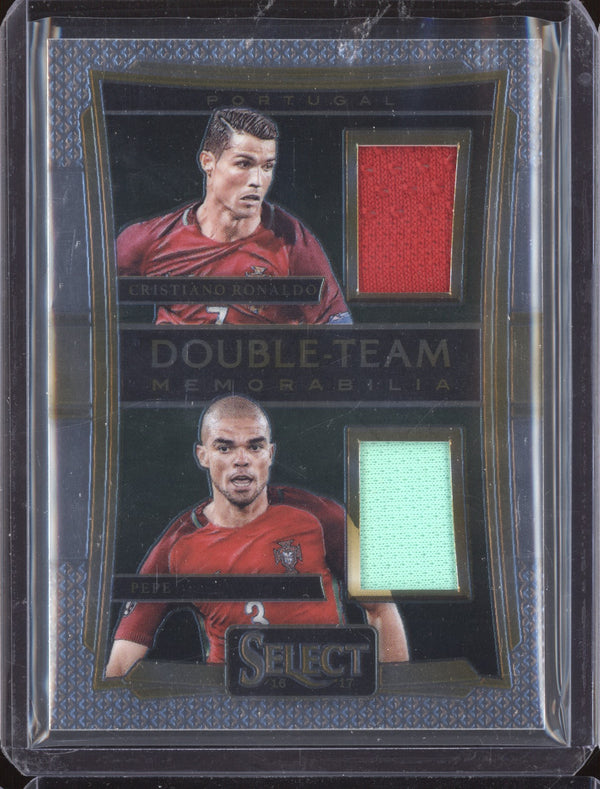 Cristiano Ronaldo Pepe 2016-17 Panini Select Soccer Double-Team Jersey