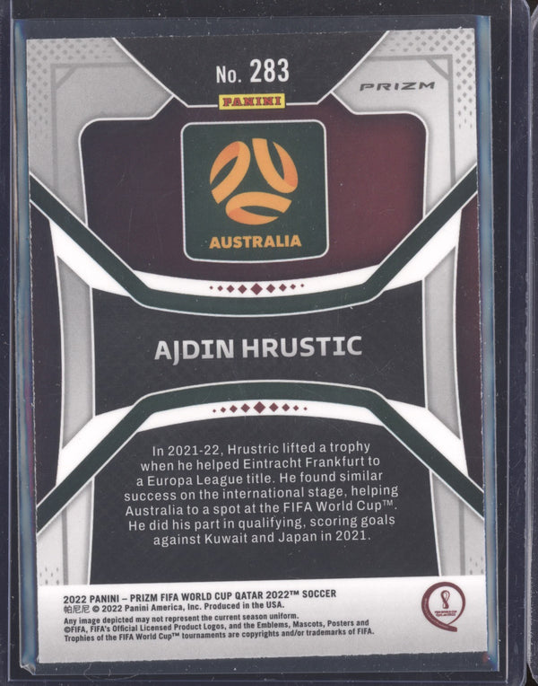 Ajdin Hrustic 2022 Panini Prizm World Cup 283 Ice RC